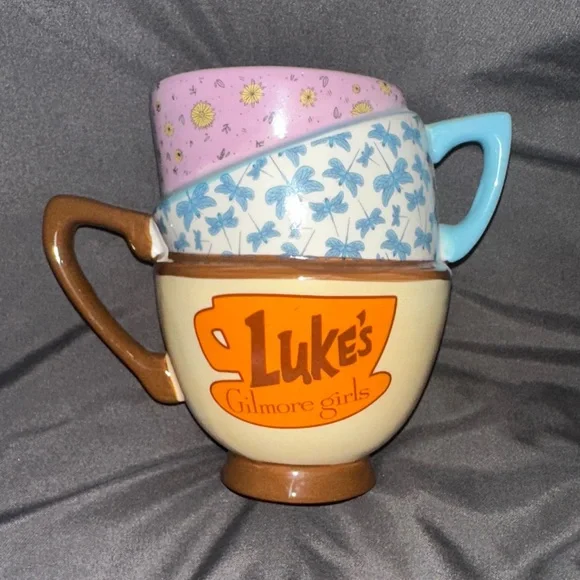 Luke's Gilmore Girls Stacked Mugs - Picture 1 of 3